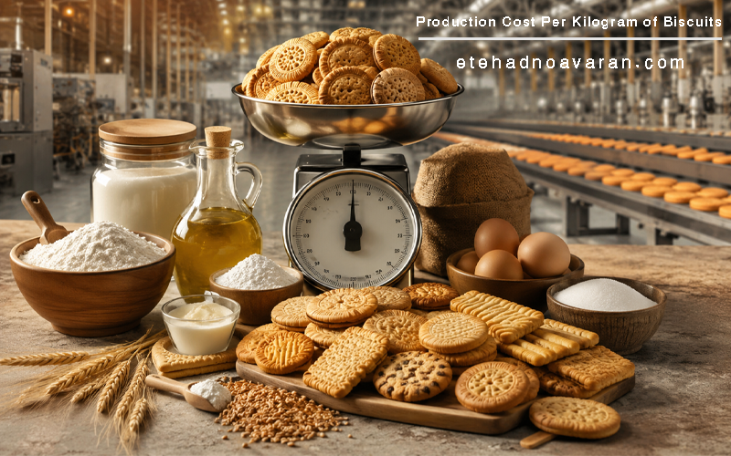 What Is the Production Cost Per Kilogram of Biscuits?