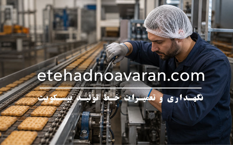 نگهداری و تعمیرات خط تولید بیسکویت