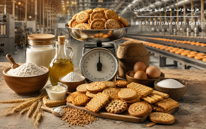 هزینه تولید هر کیلو بیسکویت چقدر است؟
