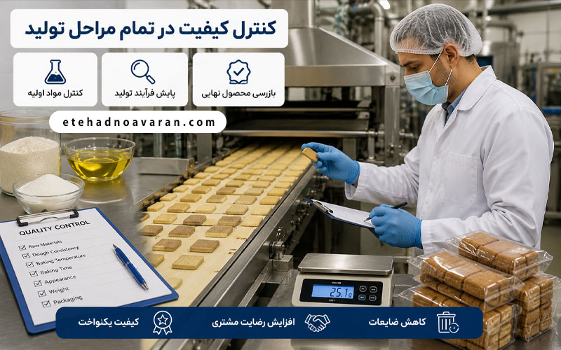کنترل کیفیت در تمام مراحل تولید