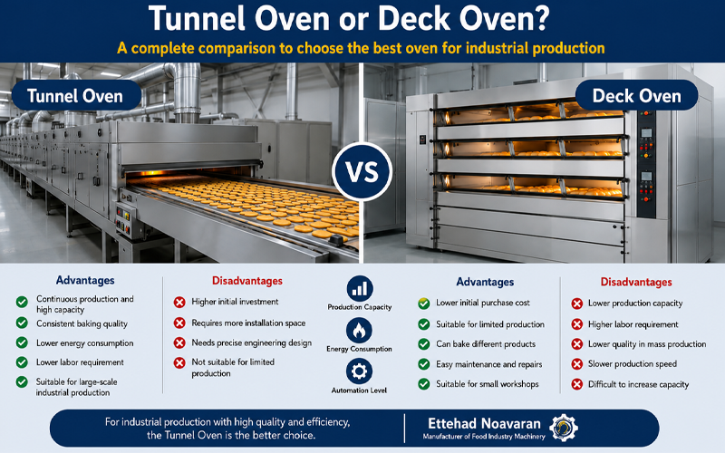 Difference Between a Tunnel Oven and a Deck Oven